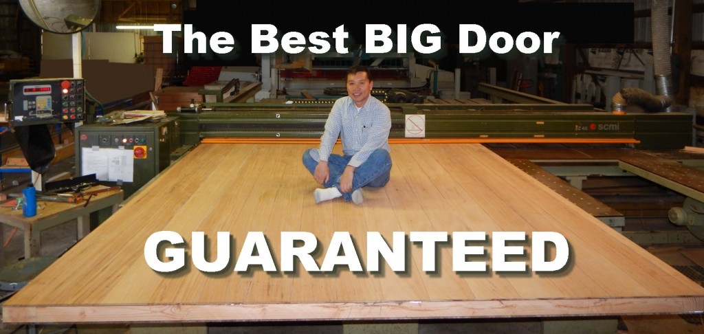The best big door guaranteed large non warping doors