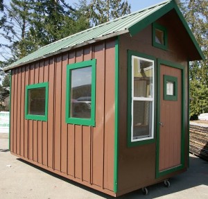 Tiny house built in 1 day lightweight insulated stronger than steel move with piano dolly