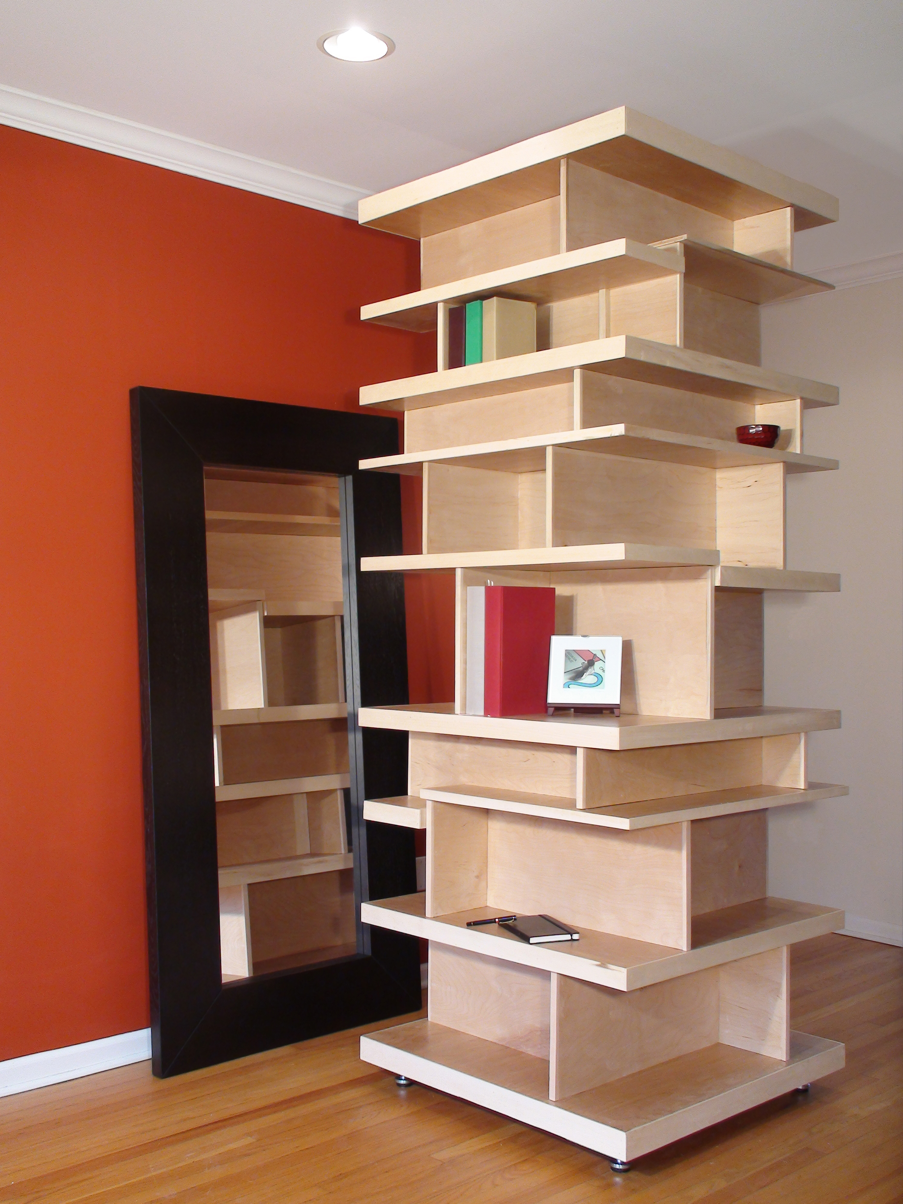 Stackable Modular Freestanding Shelf System Room Divider Non