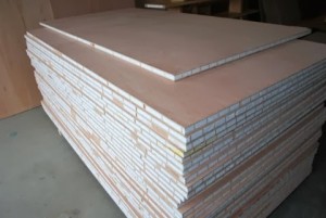 Stack of lightweight torsion box honeycomb sandwich panels to build tiny house in no time