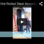 Hot rolled steel accordion doors youtube video
