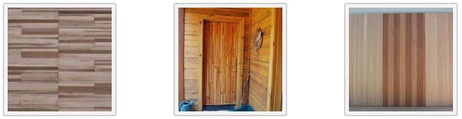 Sing wood grain finish doors