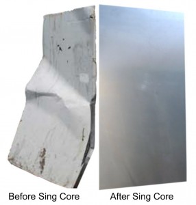guaranteed true flat metal doors before and after sing core 50 yr guarantee