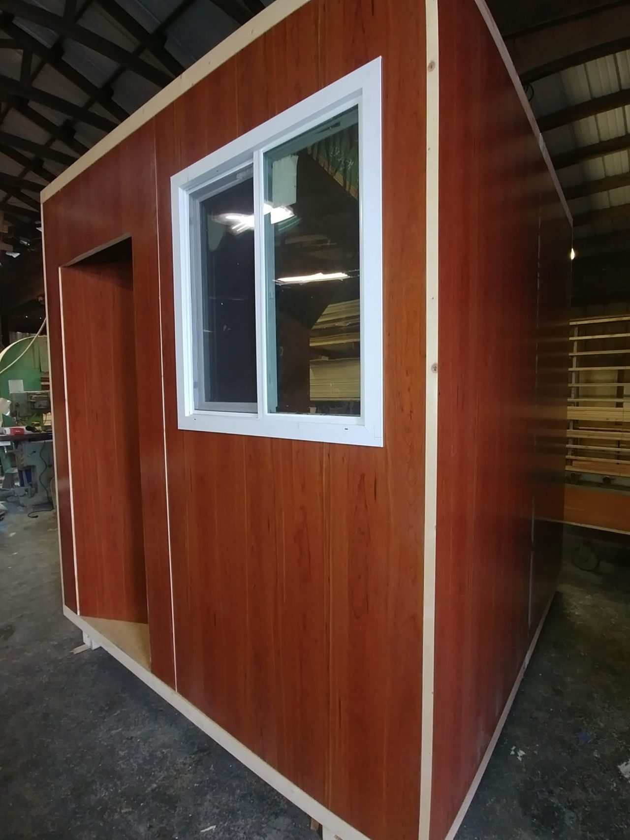 8 ft x 16 ft Tiny House Kits  Non-warping patented wooden pivot door,  sliding door, and Eco-friendly metal cores