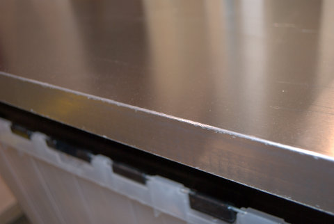 aluminum panels honeycomb materials metal singcore banding edge magnetic pos sides finished display door