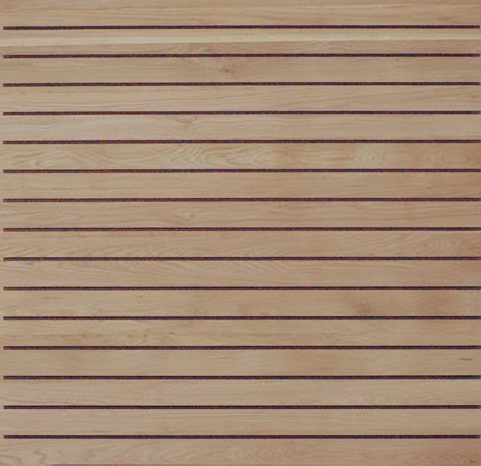 Natural Wood Grain Slatwall Panel