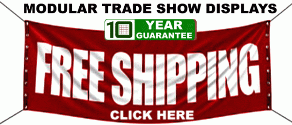 Modular Trade Show Displays Free Shipping 10 Year Guarantee