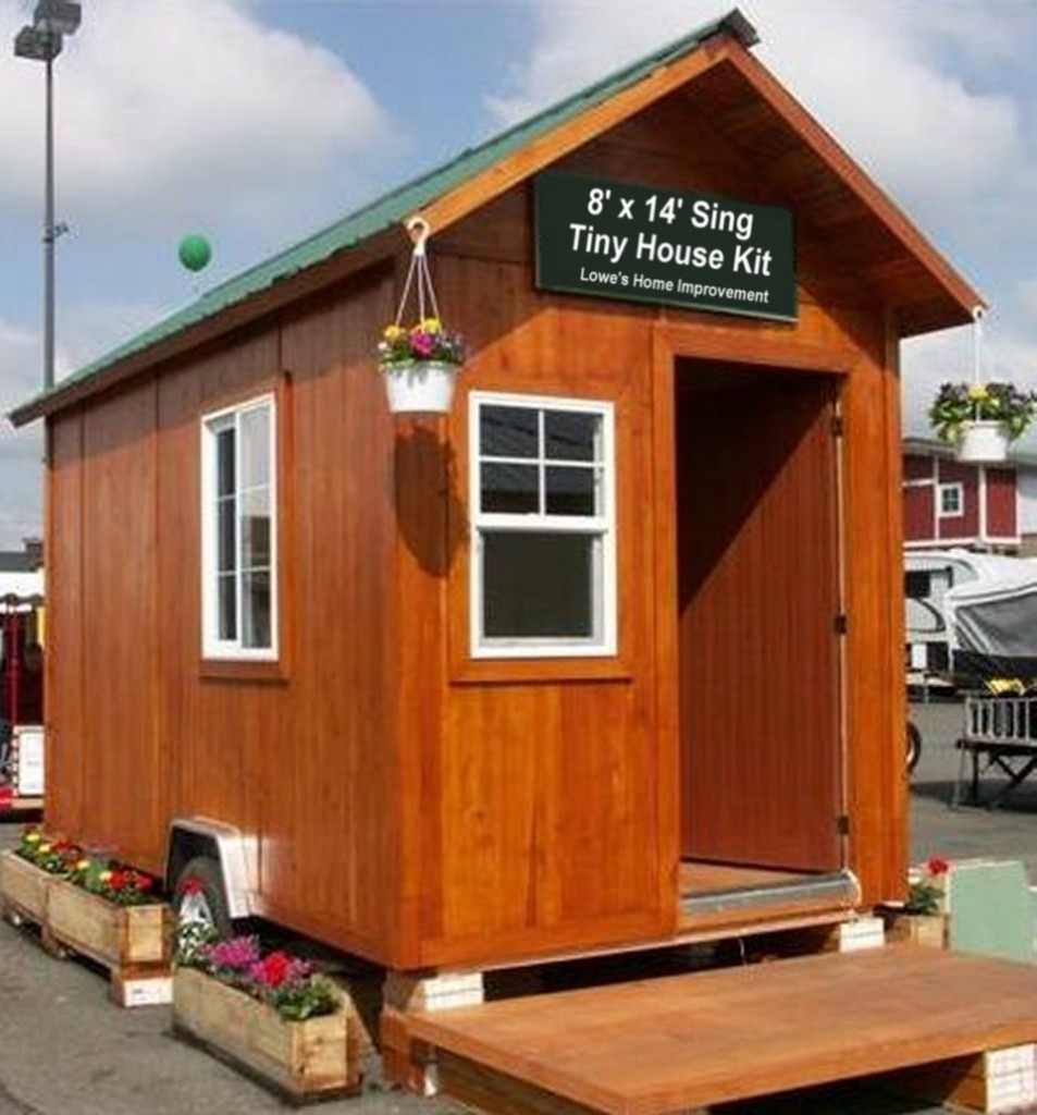 8 ft x 14 ft Tiny House Kit Lowes Home Improvement 8×14 Sing tiny house