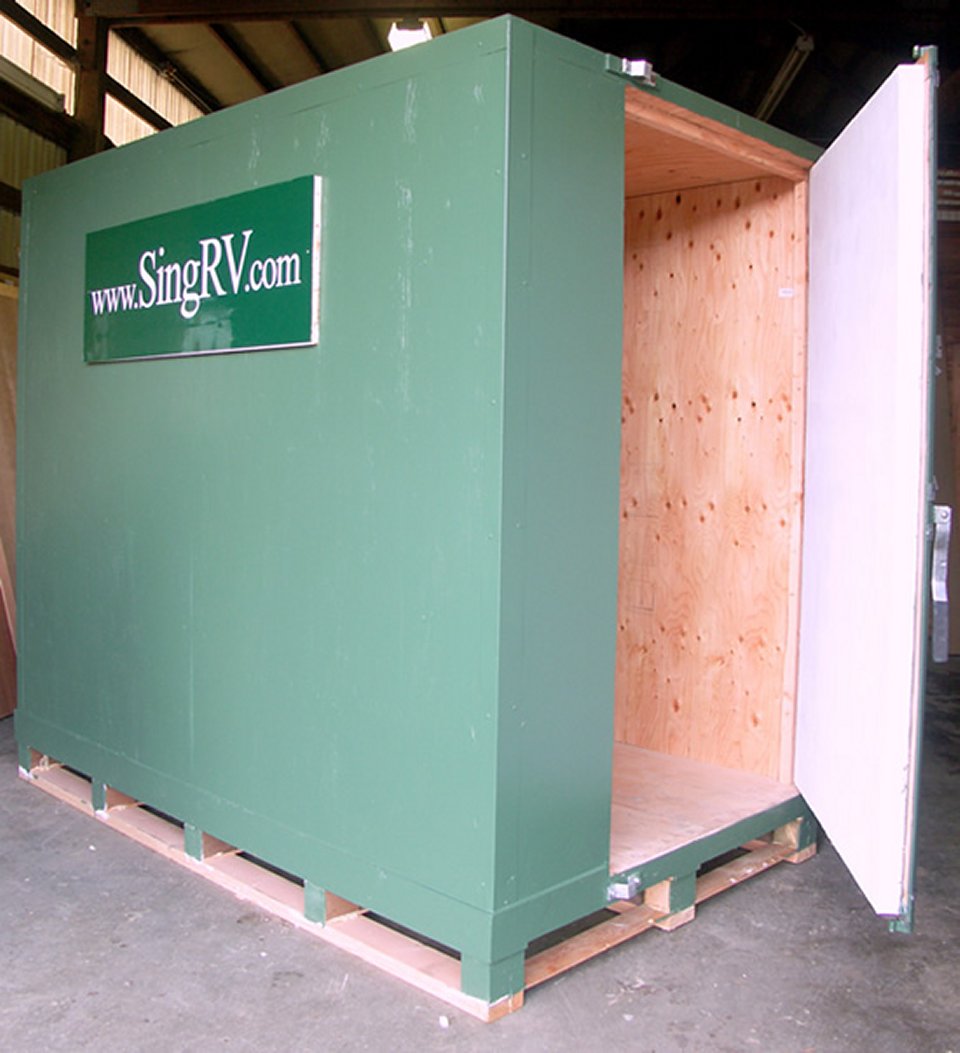 portable storage unit Nonwarping patented wooden pivot