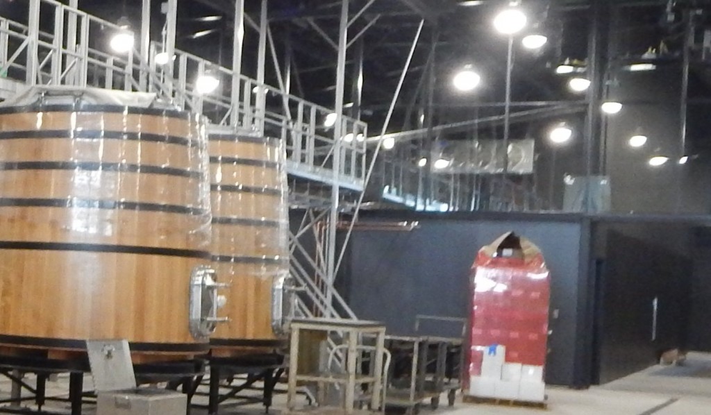 large insulated moveable modular wall panels for winery wine making