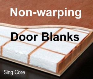 Non warping door blanks guaranteed no warp doors sing core