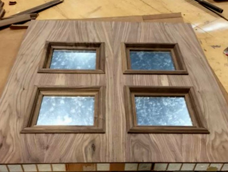 Professional Standard Door Blanks Nonwarping patented wooden pivot door, sliding door, and