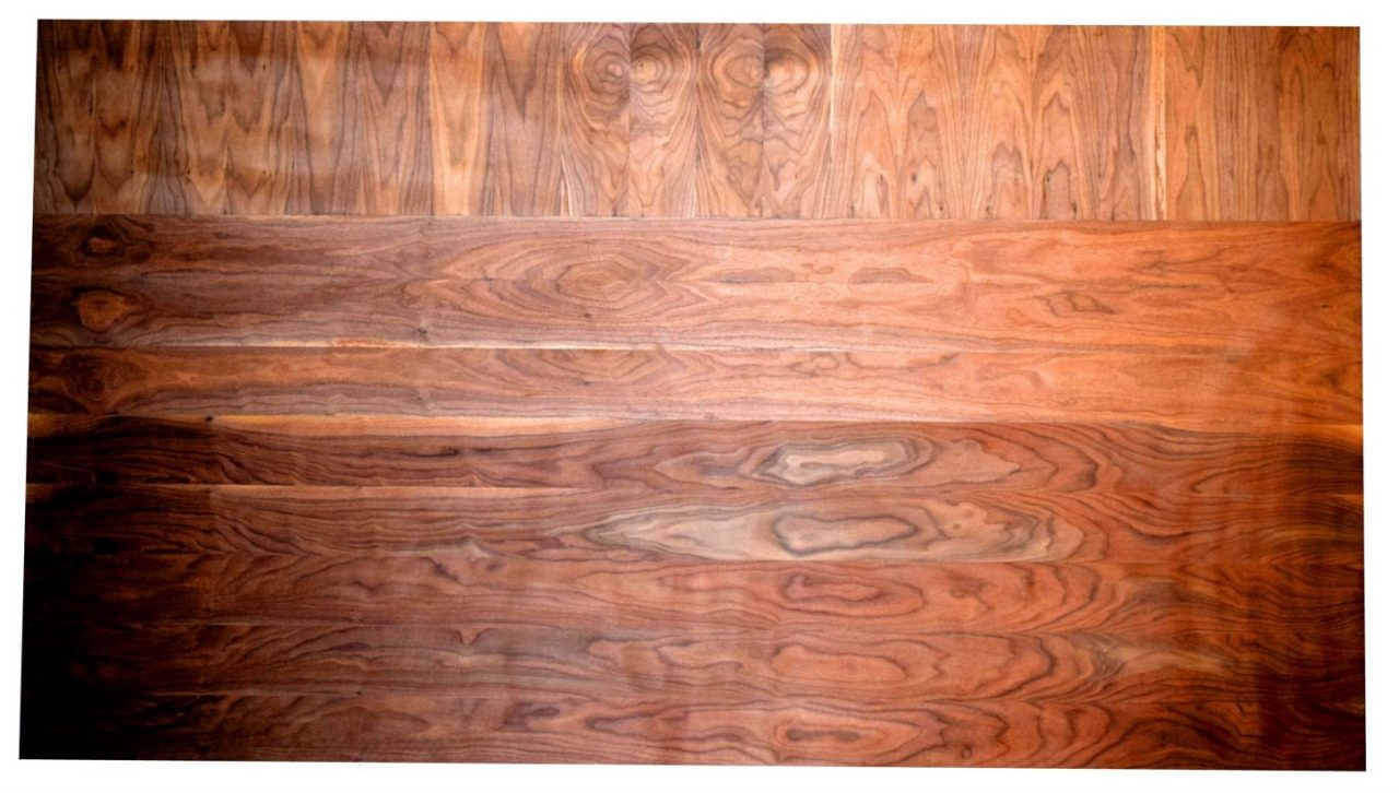 Warp-free walnut wooden sliding door
