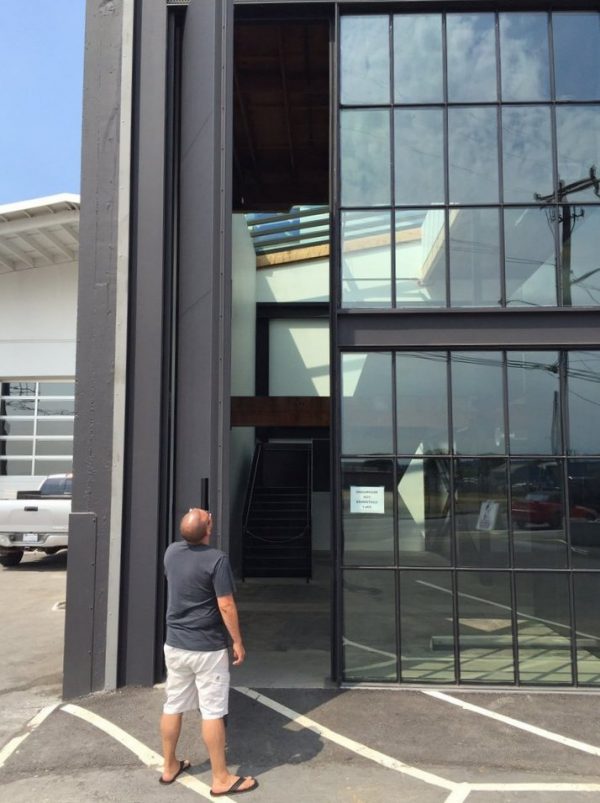 21 foot oversize aluminum door