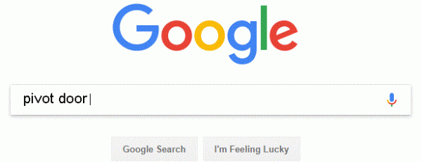 Google search pivot door