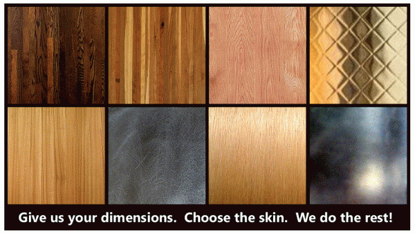 any door skin hard wood metal aluminum
