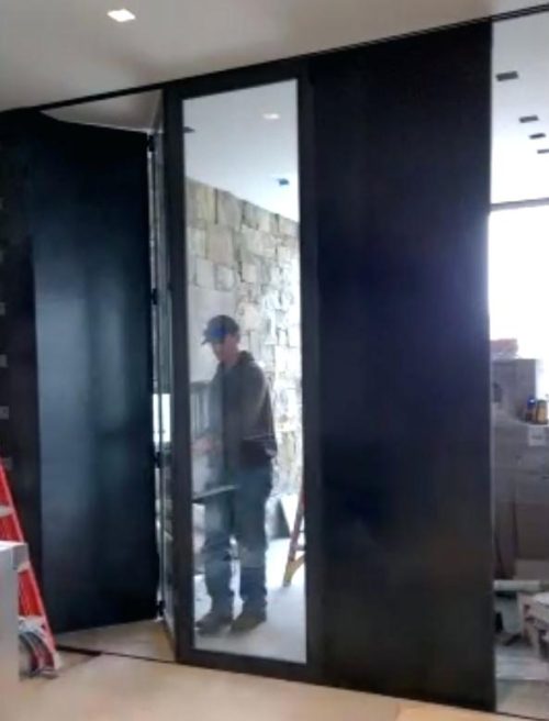 modern steel door articulating accordion doors pivot sliding hot rolled