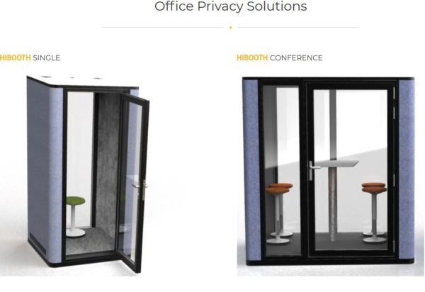extreem Auroch Huiswerk maken Office Phone Booths | Non-warping patented wooden pivot door, sliding door,  and Eco-friendly metal cores