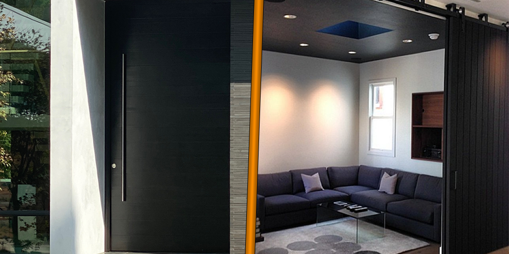 Sliding Doors vs Pivot Doors Nonwarping patented wooden pivot door