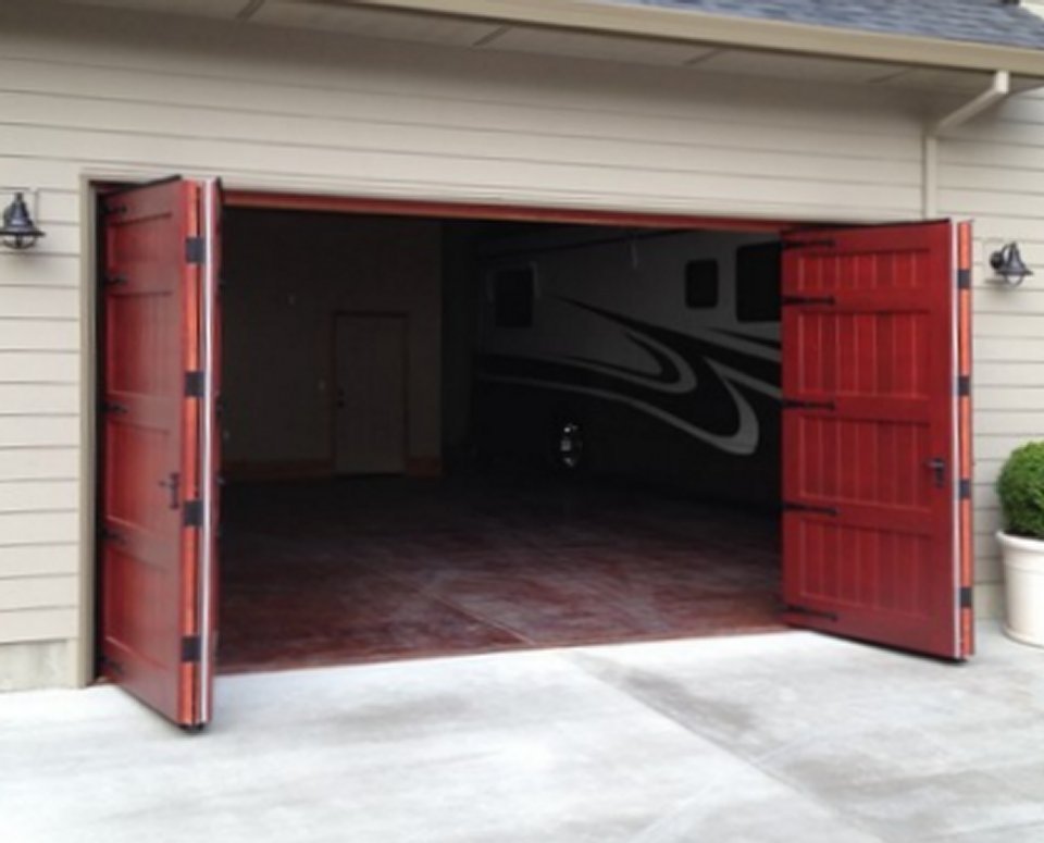 Bi Fold Garage Door Non Warping, Residential Horizontal Bi Fold Garage Doors