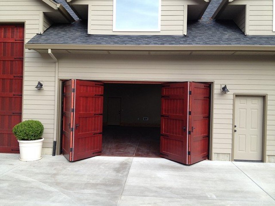 Bi Fold Garage Door Non Warping, Horizontal Bi Fold Garage Door Plans